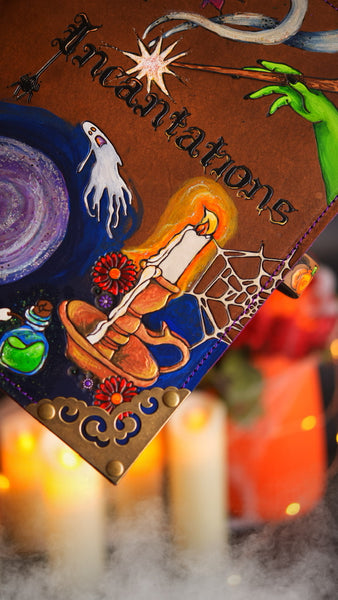 Phoebe - The Big Book of Incantations - Leather Book Cover