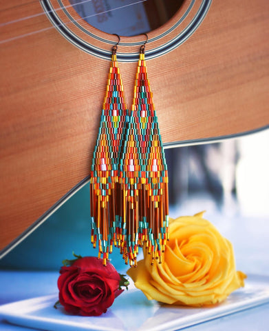 The Loretto Sisters beaded earrings