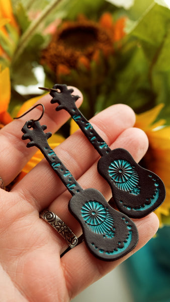 Blackbird Acoustic Guitar Earrings