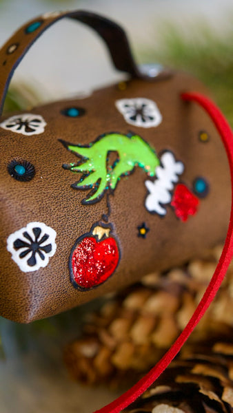 Sly Grinch Christmas Mini Purse Key Chain
