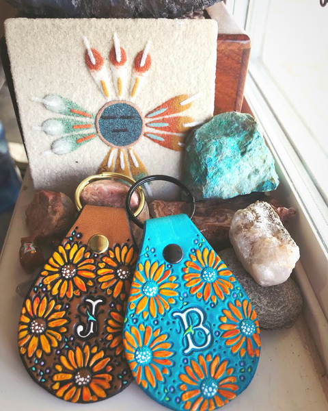 Sunflowers Custom Keychain
