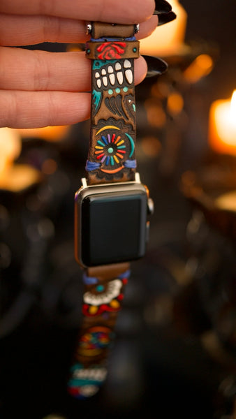 Sugar Skull Apple Watchband
