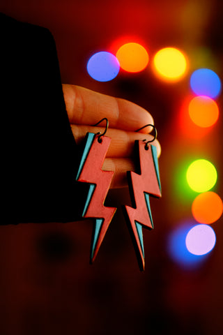 Ziggy Stardust Bolt Earrings