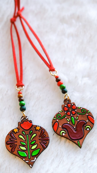 Folk Tulip Ornament