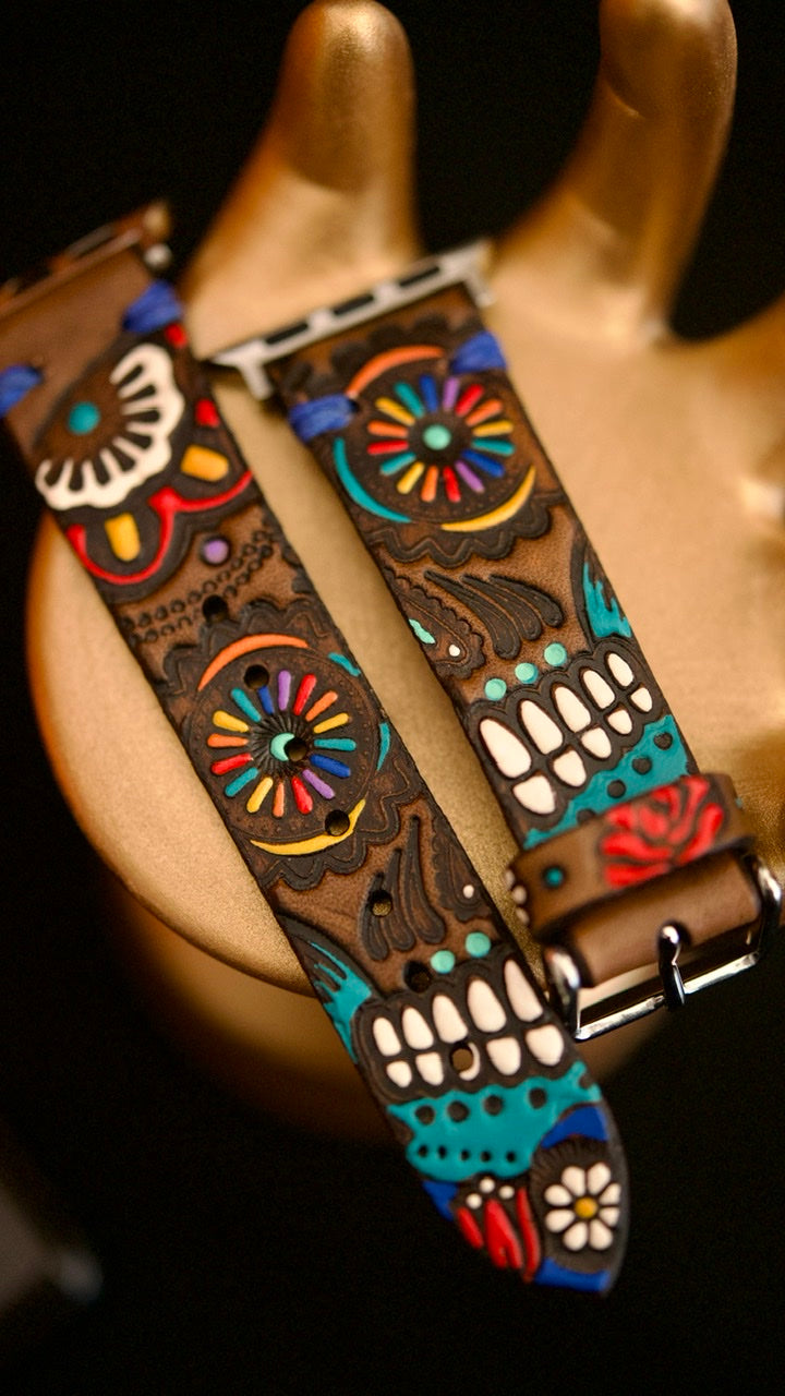 Sugar Skull Apple Watchband