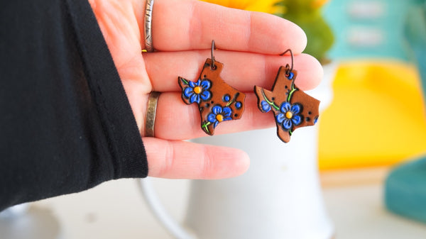 Texas Bluebonnet Earrings