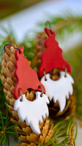 Santa Gnome Earrings!
