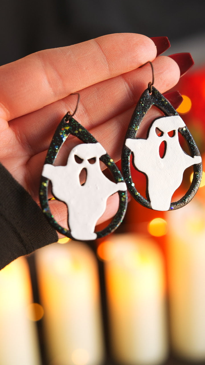 Preorder - I Ain't Afraid of No Earrings - White & Shimmer