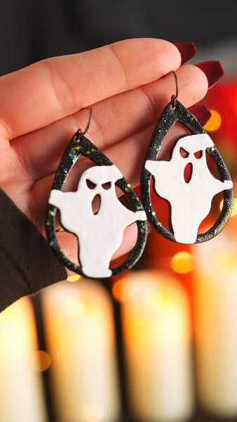 Preorder - I Ain't Afraid of No Earrings - White & Shimmer