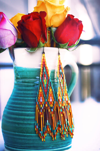 The Loretto Sisters beaded earrings