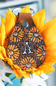 Sunflowers Custom Keychain