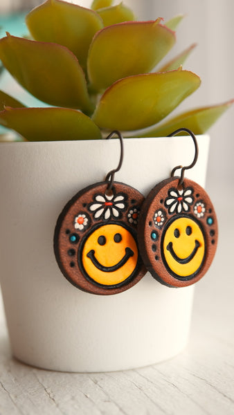 New! Petite Happy Face earrings