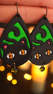 PREORDER Black Cat Earrings