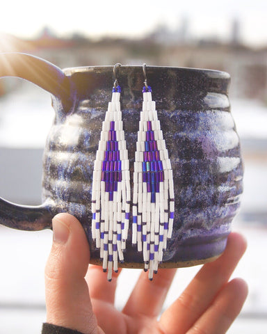 Purple Sparkly Chevrons