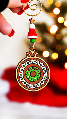 Whimsical Wreath - Medium Ball Ornament