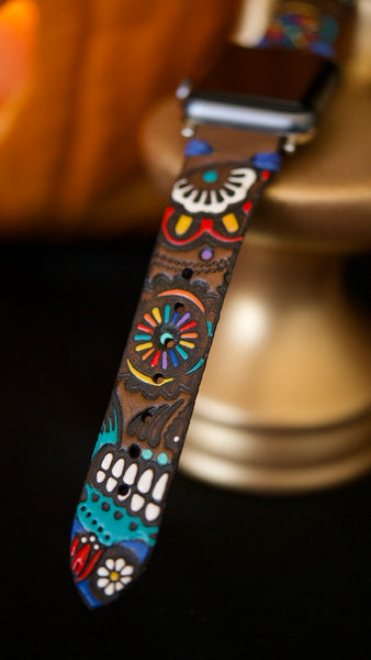 Sugar Skull Apple Watchband