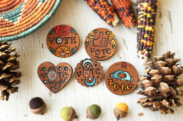 Custom Vote Pin for Sarah