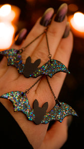 PREORDER Stardust Bat Wing Earrings