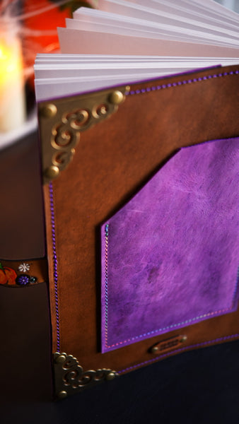 Phoebe - The Big Book of Incantations - Leather Book Cover