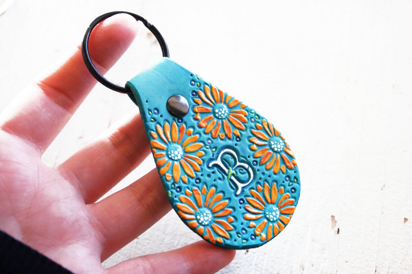 Sunflowers Custom Keychain