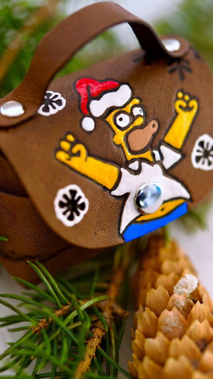 Woo Hoo Christmas Homer Mini Purse Key Chain