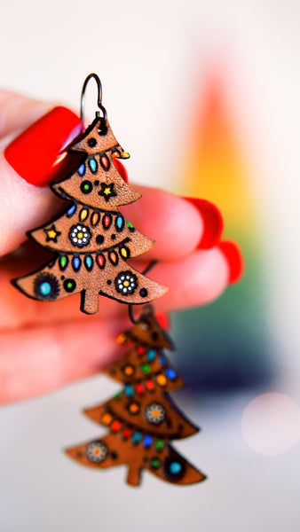 Petite Christmas Tree Earrings