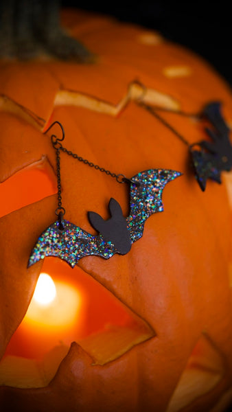 PREORDER Stardust Bat Wing Earrings