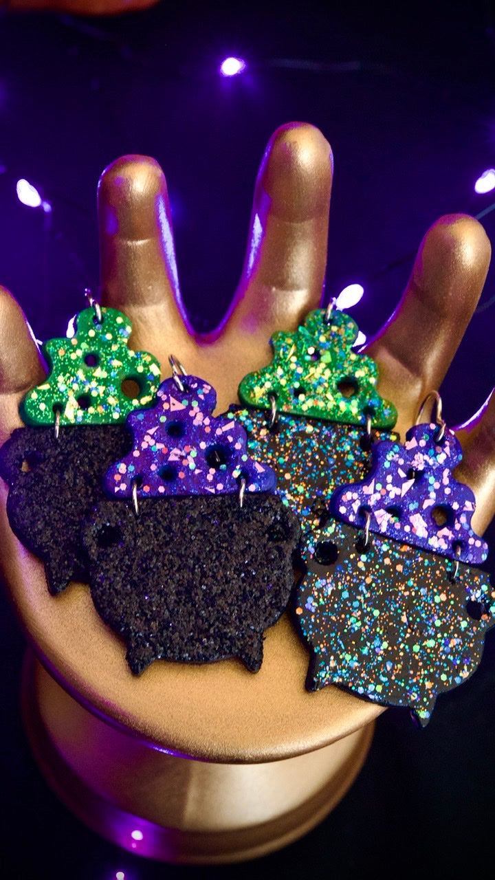 Reserved for Deanna - Single Bubbling Cauldron Earring