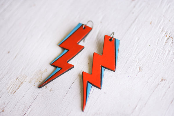 Ziggy Stardust Bolt Earrings