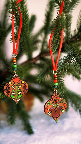 Folk Tulip Ornament