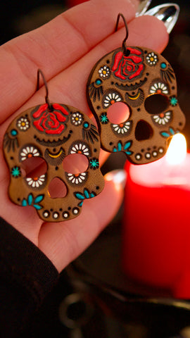 PREORDER Rosario - Mini Sugar Skull Earrings